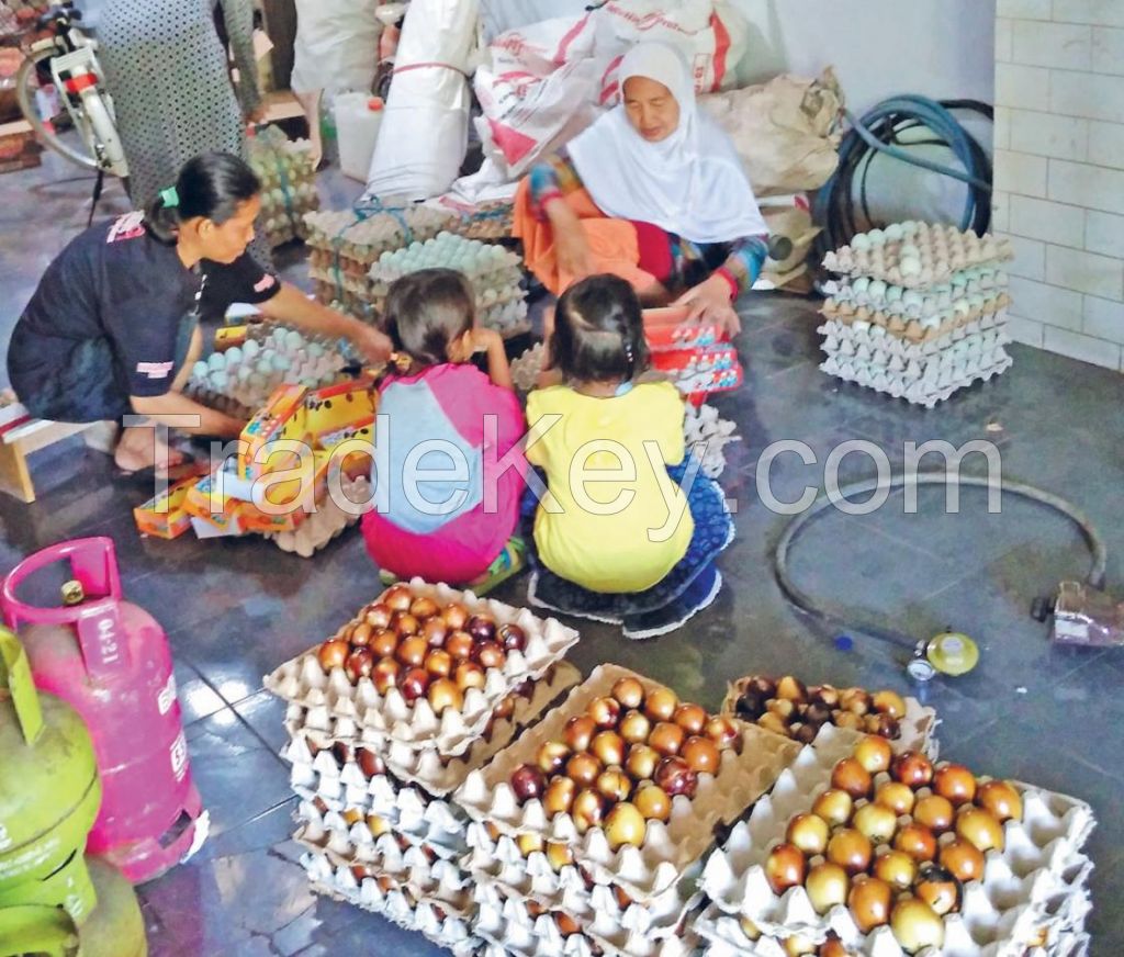 Original Salted Eggs in Brebes City, Indonesia