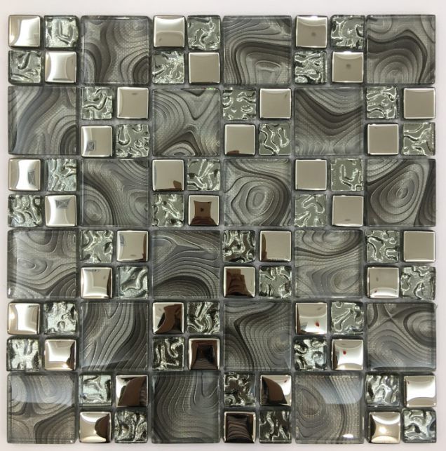 5mm Thickness Crystal Glass Mosaic Tile