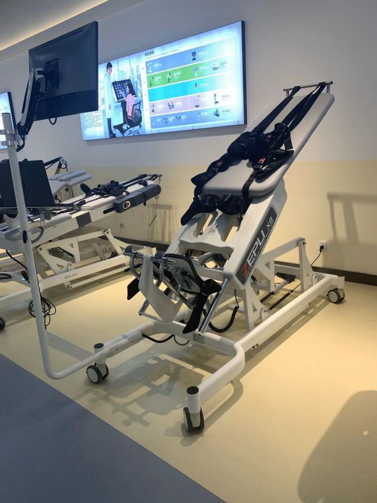 Gait trainer tilt table Lower Limbs Intelligent feedback training system limb rehab robot
