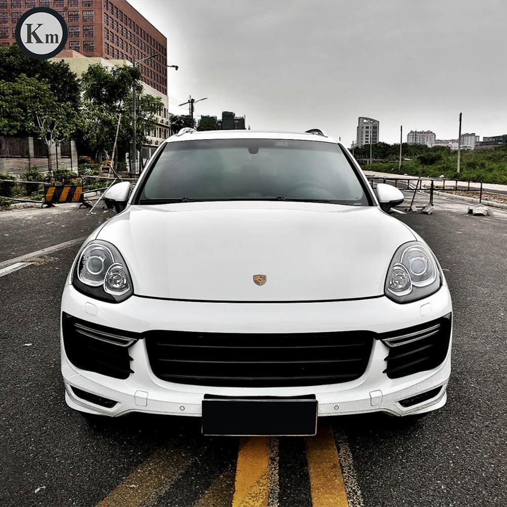 KM for Cayenne 958 upgrade pp material GTS Turbofront bumper body kit rear bumper 2015-up factory outlet 