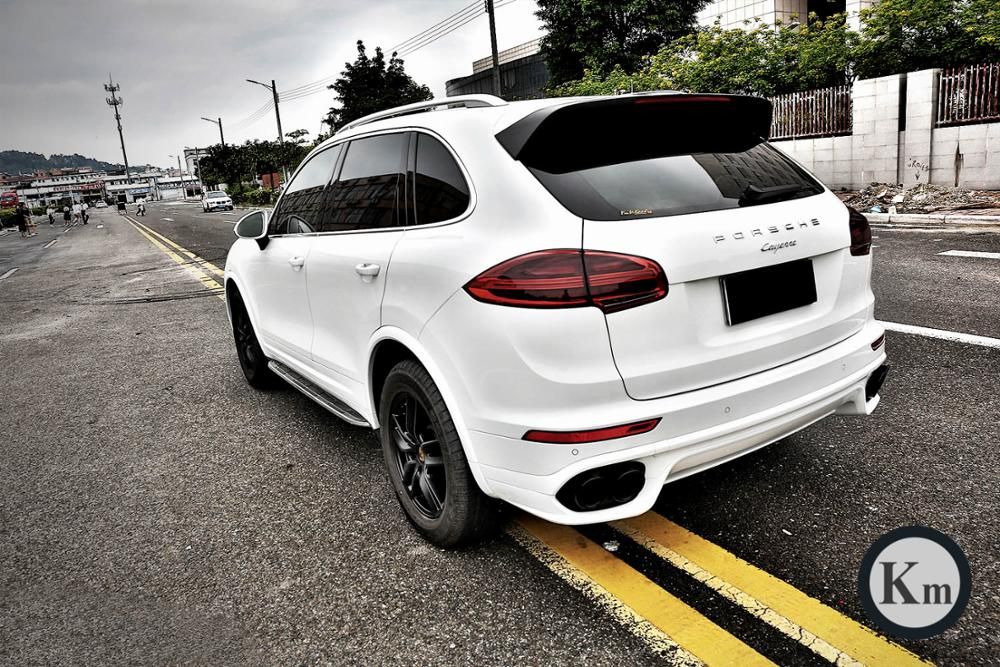 KM for Cayenne 958 upgrade pp material GTS Turbofront bumper body kit rear bumper 2015-up factory outlet 