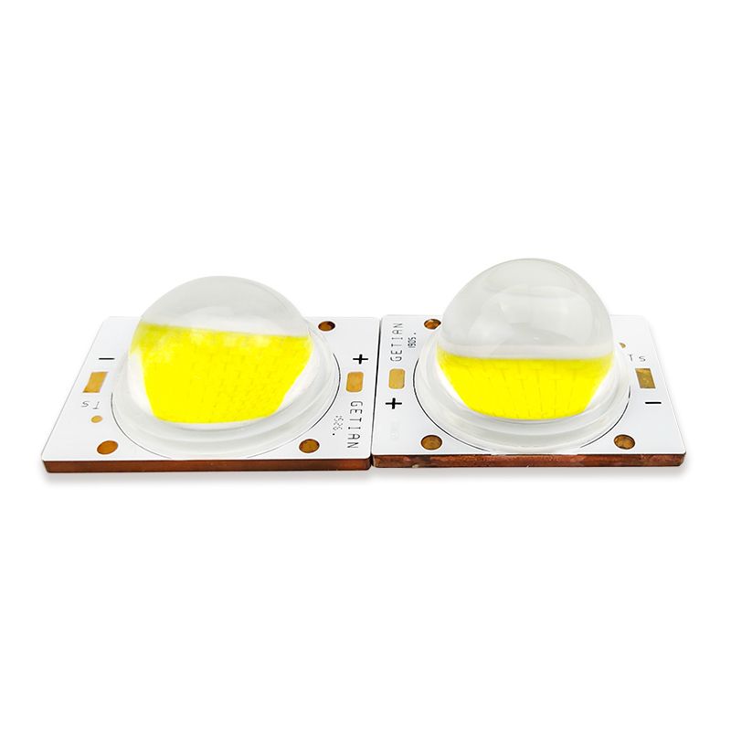 Flip Chip Ceramic Base COB 60W COB LED With 90Ã‚Â° Lens