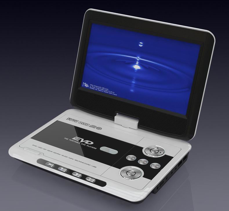 9inch portable dvd player(8 IN 1:EVD/DVD/ANALOG TV, GAME, USB, CARD READ)
