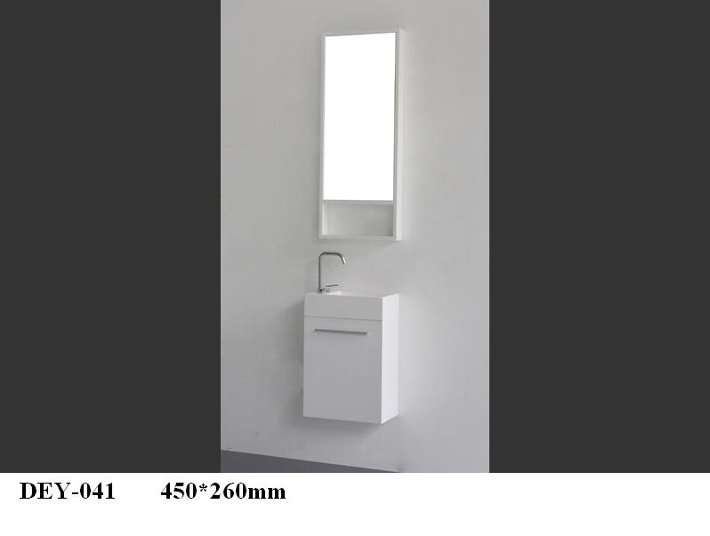 PVC bathroom cabinet with small size  white