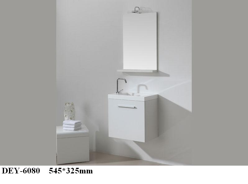 PVC bathroom vanity with small size white