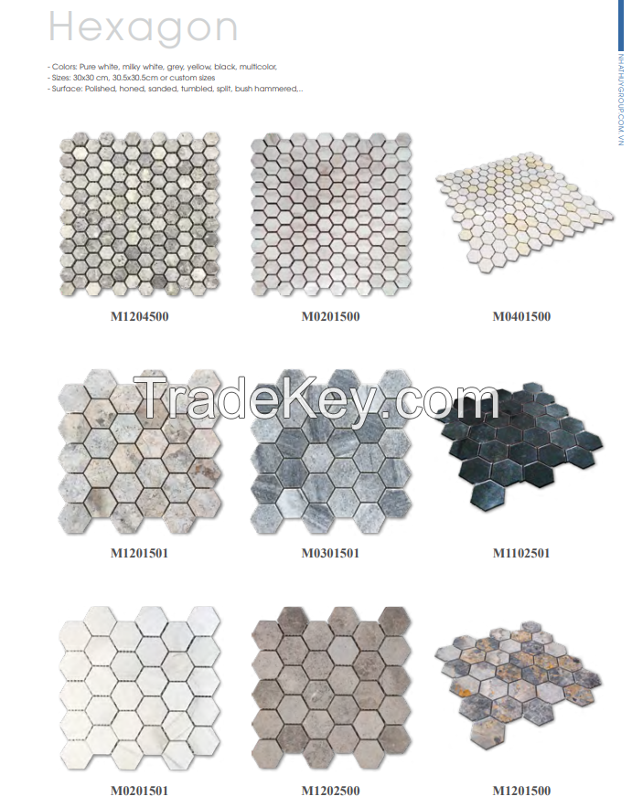 Hexagon Marble Mosaic