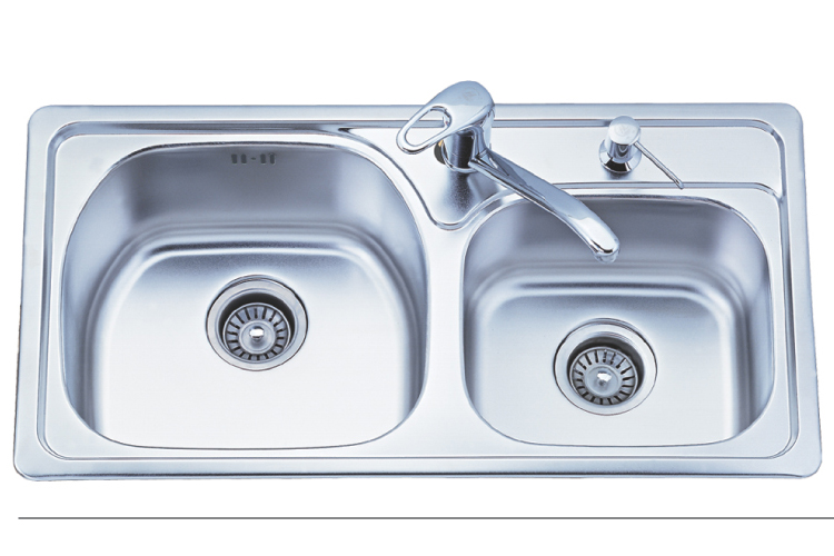 doulbe stainless steel sink (HQ-510XT)
