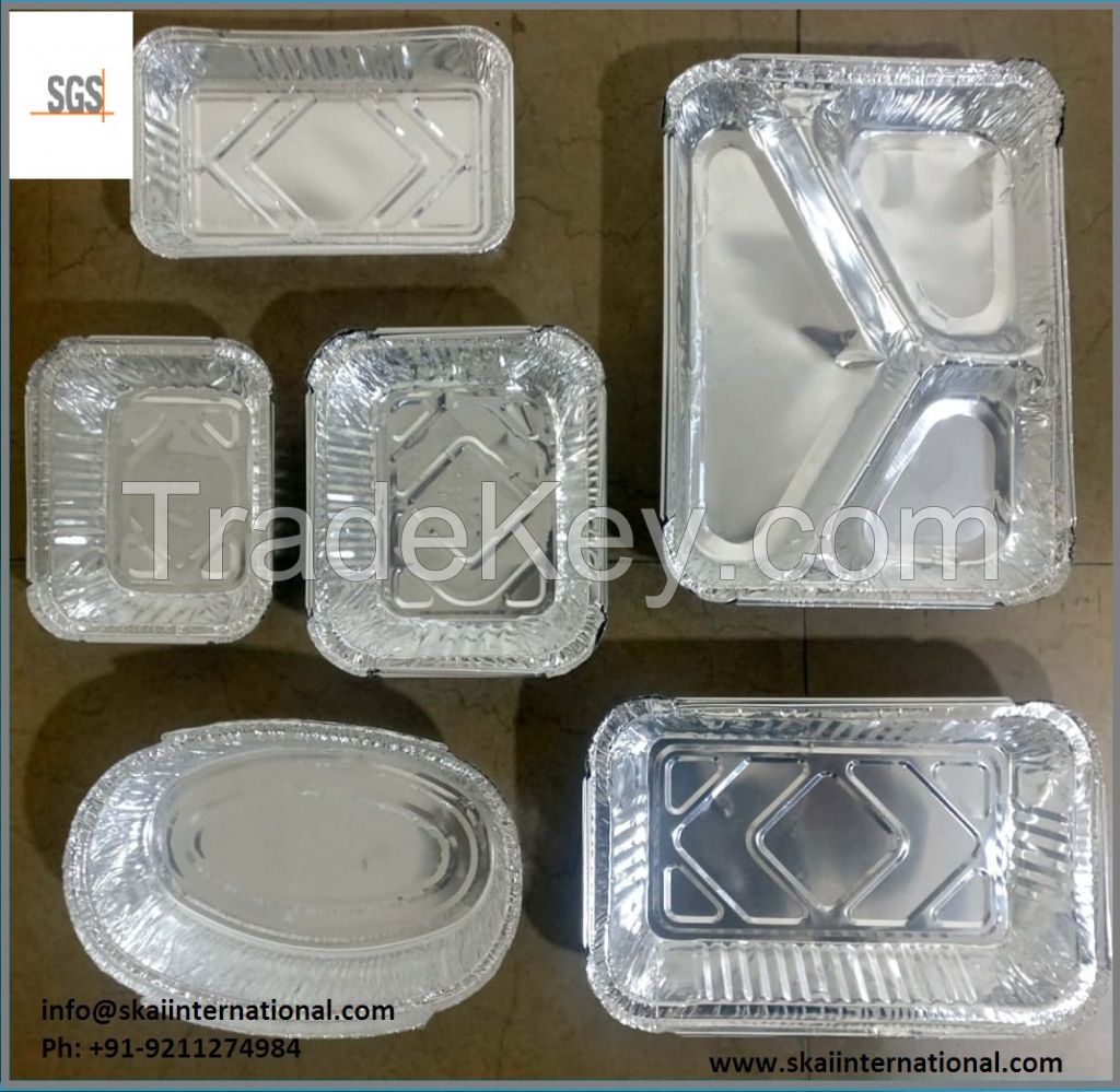 Aluminium Foil Containers for food packaging storing baking