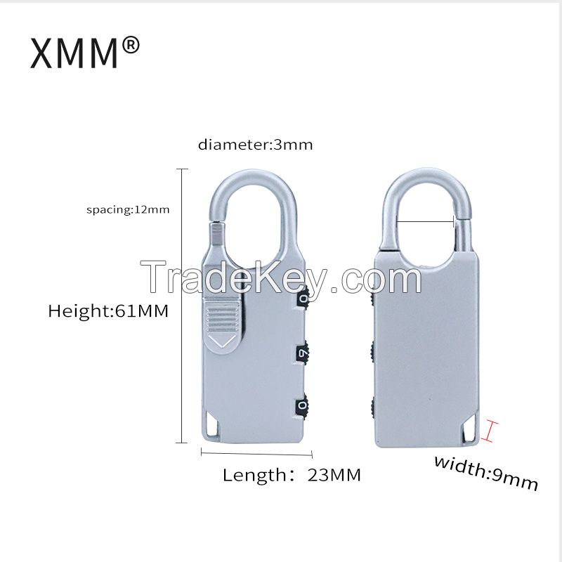 Xmm High Quality Zinc Alloy Travel Suitcase Combination Locks Xmm-8001