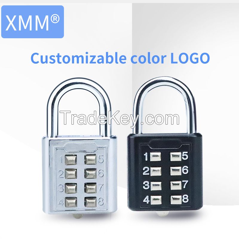 Digital Safety Padlock With pull button For Luggage Combination Padlock xmmm8030