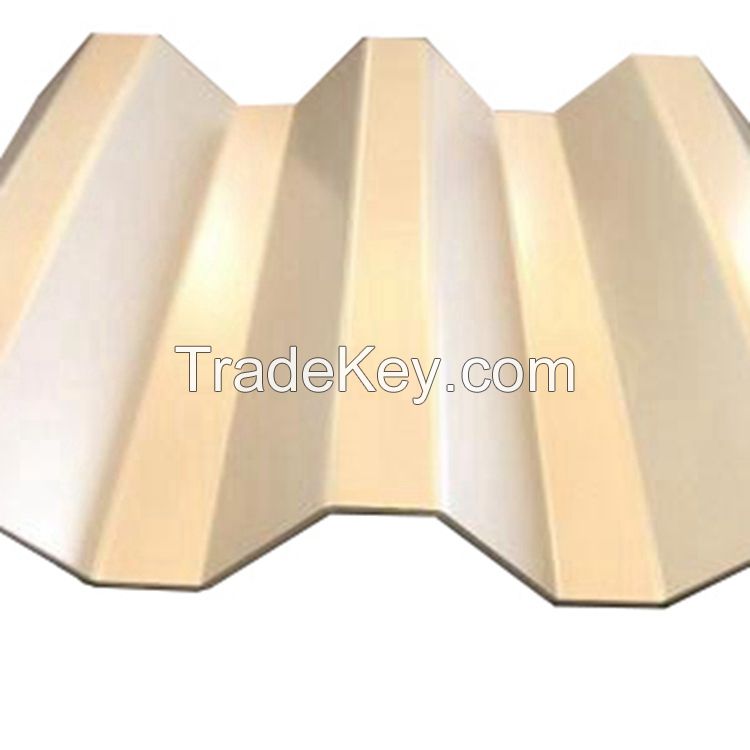 Aluminum Anodized Outer Wall Sheet Corrugated Decorative Veneer For Exterior Wall