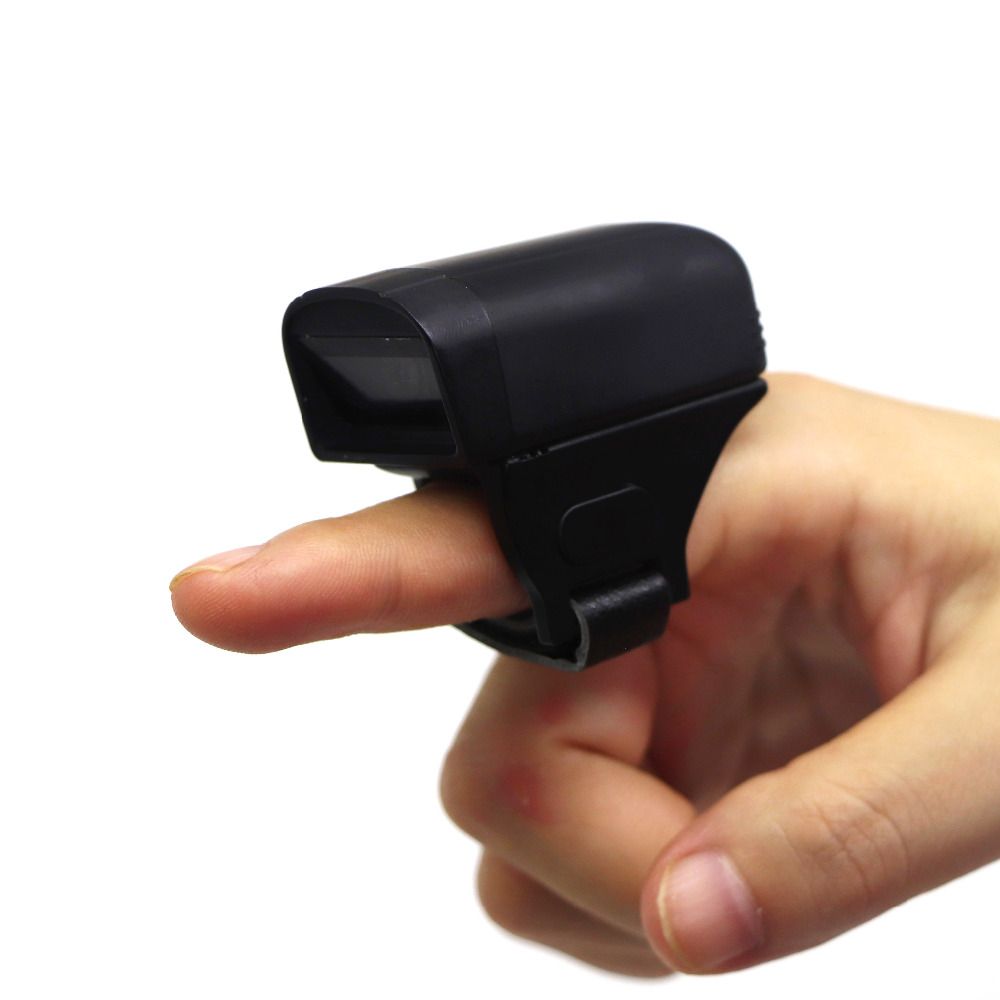 Mini 32Bit Wireless BT Finger Barcode Scanner IOS Android Ring Barcode Scanner