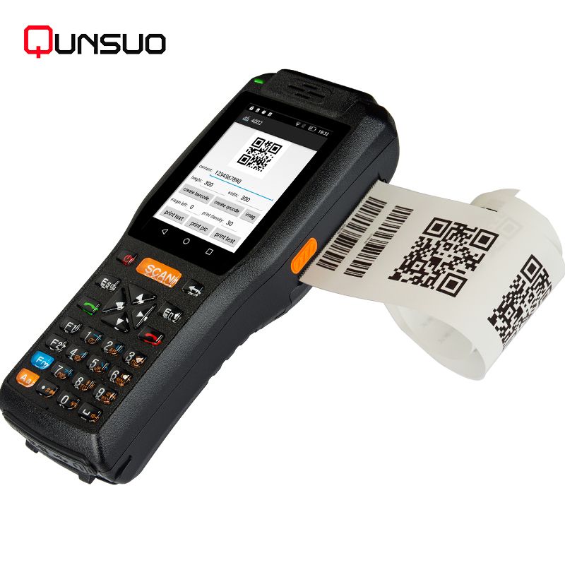 Hand held NFC POS terminal android with 3G thermal printer and barcode scanner