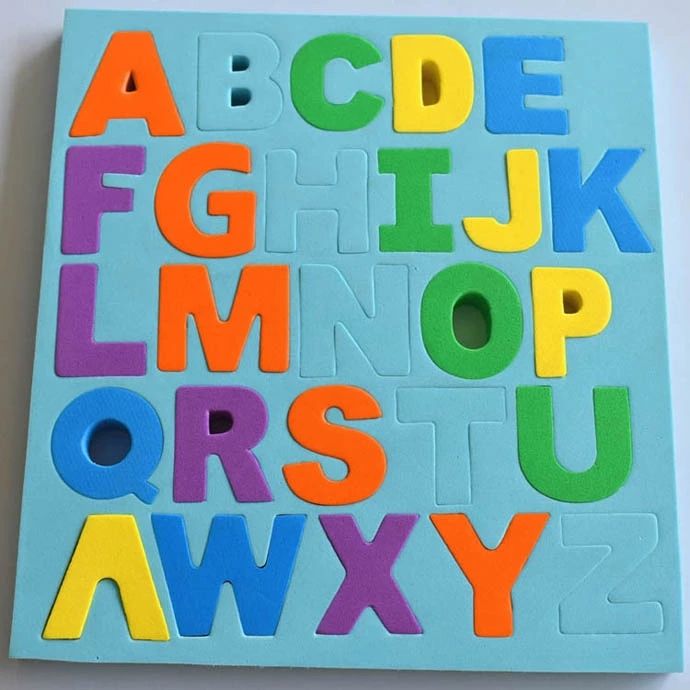 Colorful Educational Children Toy Number and Letter EVA Foam Jigsaw Puzzle