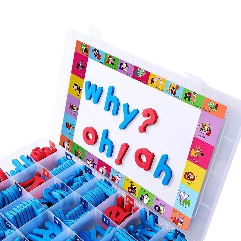 Eco-friendly Children Toy Magnetic EVA Foam Number and Letter with Board for Kids Learning Play