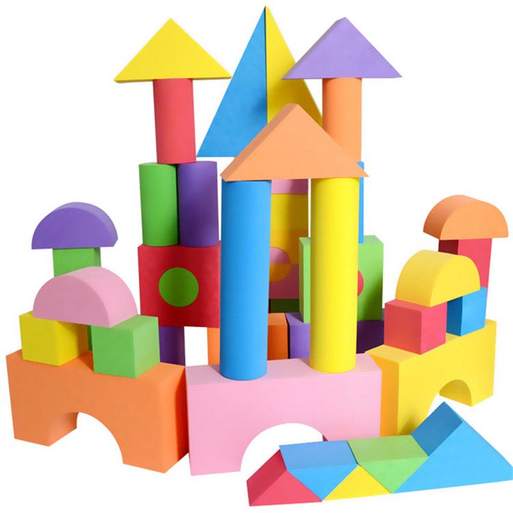 Creative Educational Gift Playset EVA Foam Building Blocks Toys for Girls Boys Toddlers 52pc/set