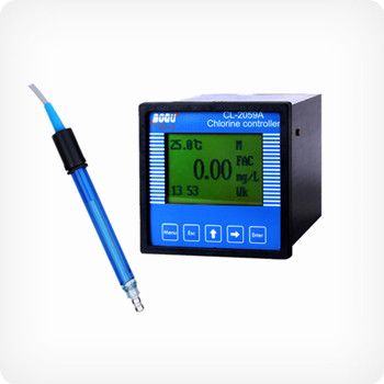 Online free residual chlorine meter