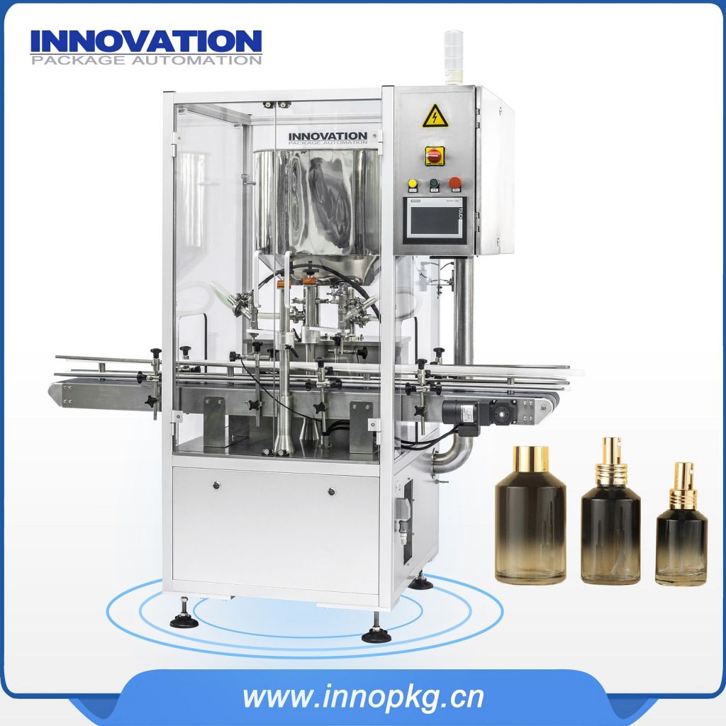 Automatic cosmetic cream filling machine with PLC control