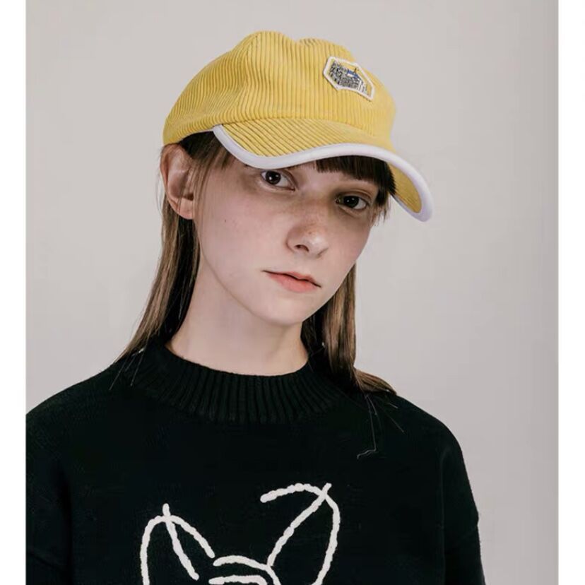 soft top  yellow baseball cap