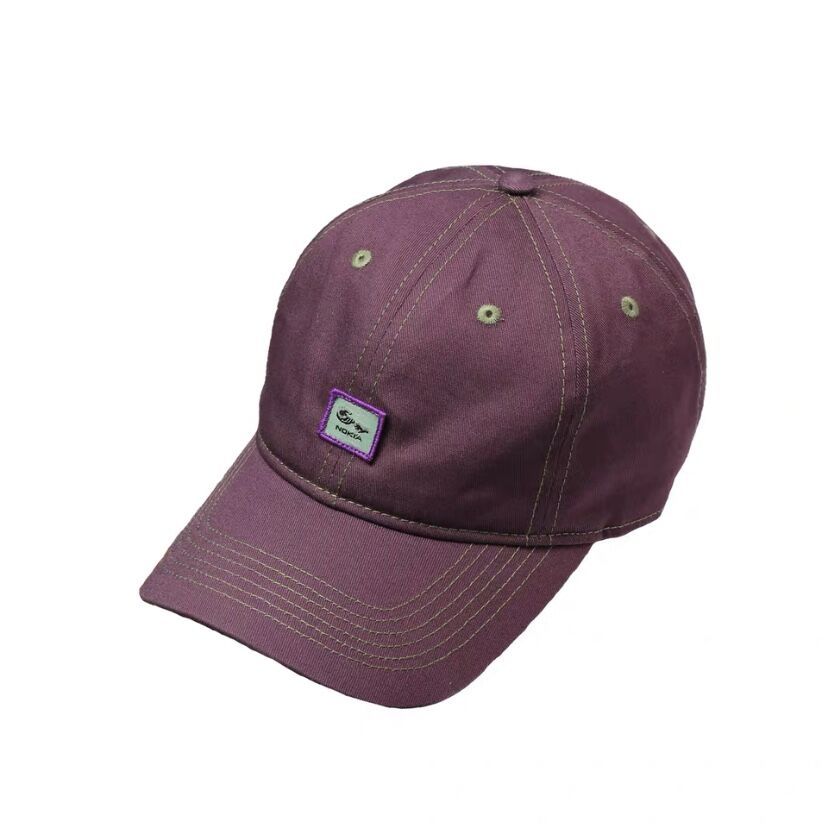 purple baseball cap