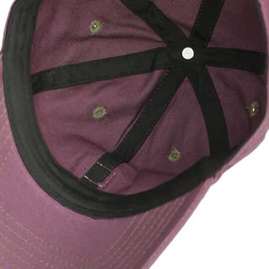 purple baseball cap