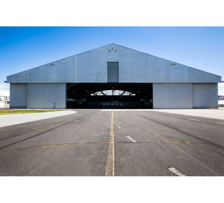 prefab light steel structure high rise large span airplane aircraft helicoppter hangar maintance center