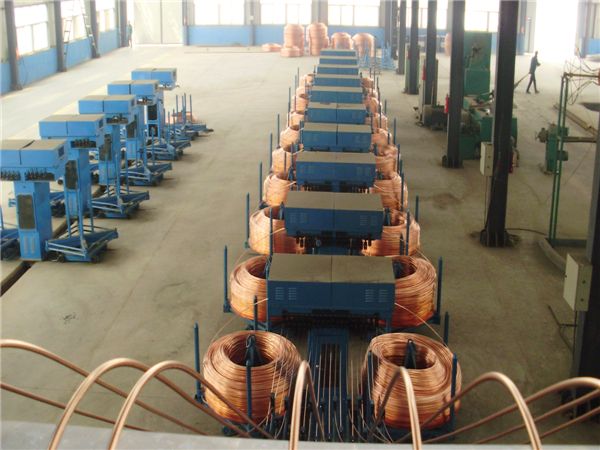 Copper Rod Production Line 300kg Copper Melting Industrial Furnace Upcast Machine For Copper Wire Rod