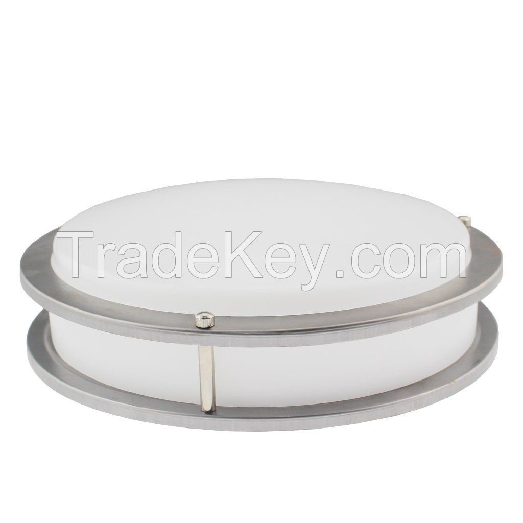 Light Ceiling Light Cascade Collection, Satin Nickel Dimmable Acid Frost