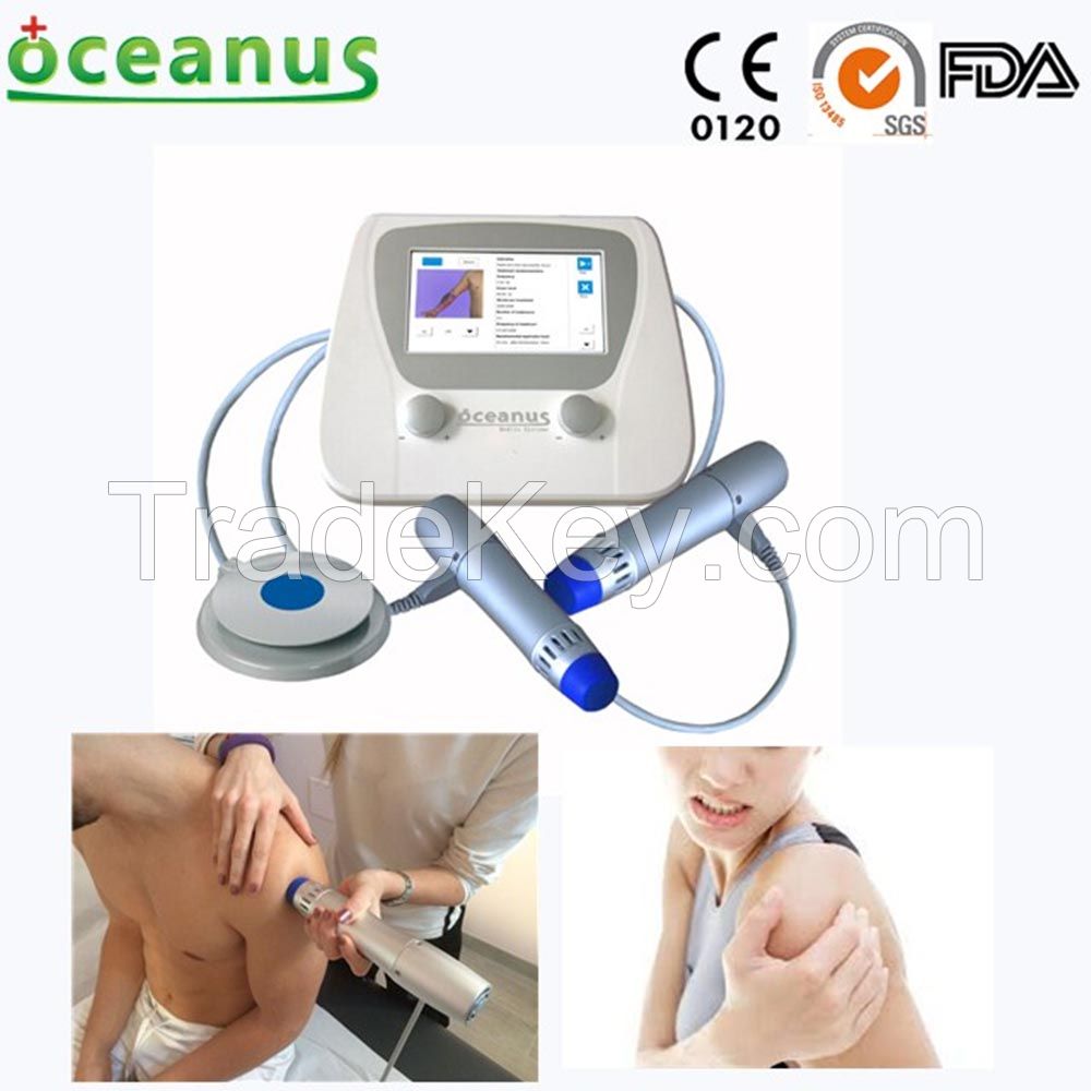 portable extracorporeal shock wave therapy device/radial shock wave treatment equipment/ESWT /electromagnetically/physiotherapy and rehabilitation machine/for erectile dysfunction/ED /muscle pain relief/medical massage/sport injury/double end