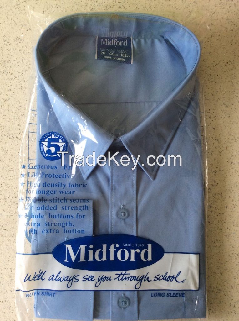 Midford Officewear and School plain colour formal\dress shirts