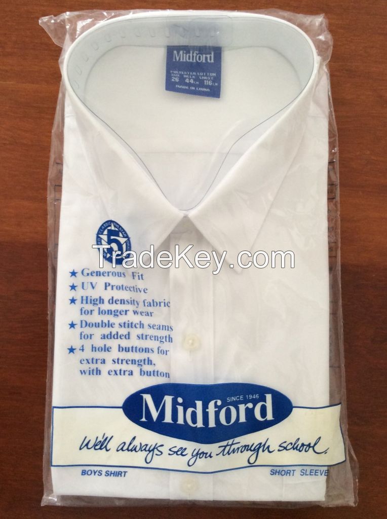 Midford Officewear and School plain colour formaldress shirts