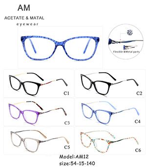 Metal Acetate Eyeglasses Frames AM12