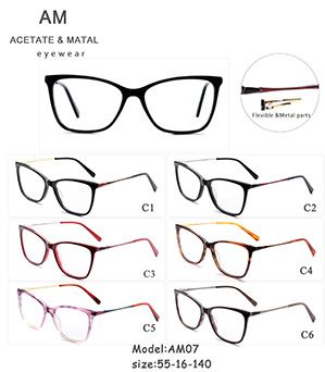 Metal Acetate Eyeglasses Frames AM07