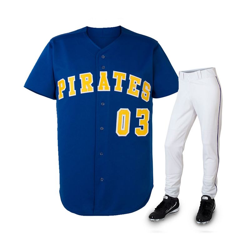 Wholesale Sublimation Baseball Jerseys With Full Botton