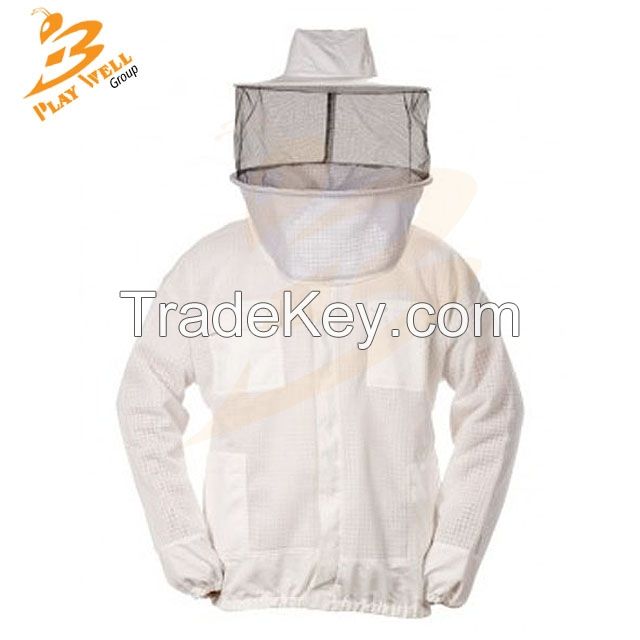 Pro Heavy Duty Cotton Beekeeping Jacket Unisex Bee Jacket Beekeepers