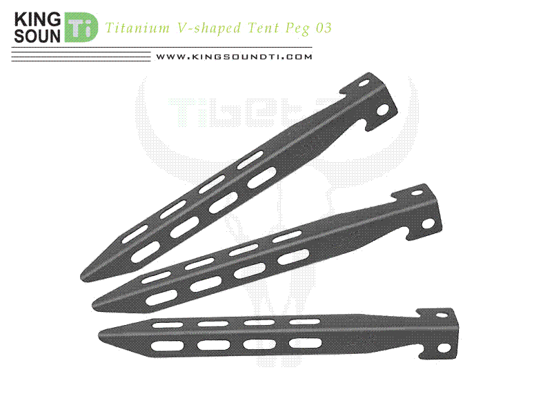 Titanium V-Shaped Tent Peg