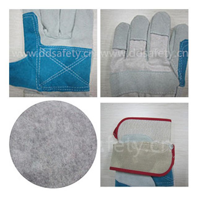 Pig Grain Leather Winter Gloves for Driver