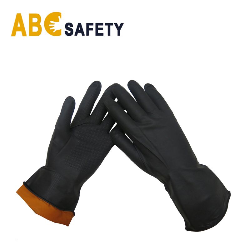 Black Dish Washing Industrial Rubber latex Household Gloves