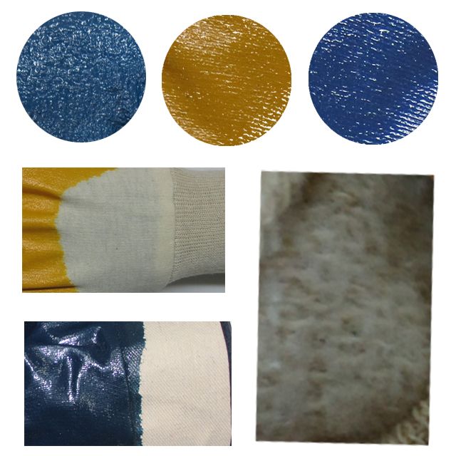 Jersey Lining Blue Industrial Nitrile Glove Manufacturer