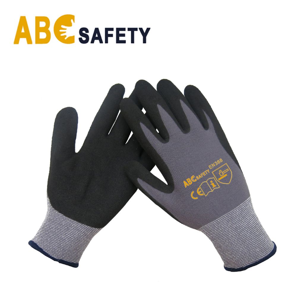 ABC SAFETY whole sale Anti cut liner nbr nitrile glove