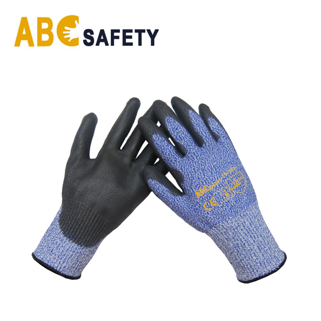 EN388 4542 Black Coating Cut Resistant Working Gloves