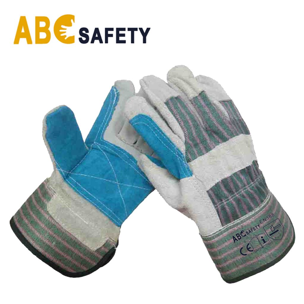 Anti Abrasion Cow Split Leather Gloves for Working