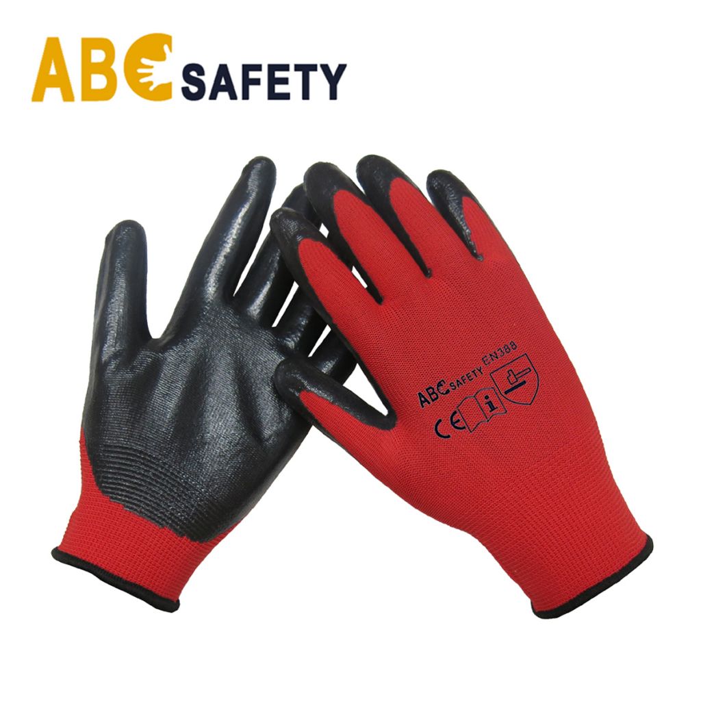 Smooth Finish Nitrile Coated Safety Gloves
