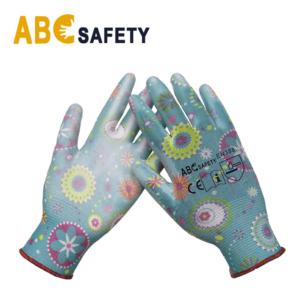 DDSAFETY High Quality promotion 13g coated PU on palm gloves