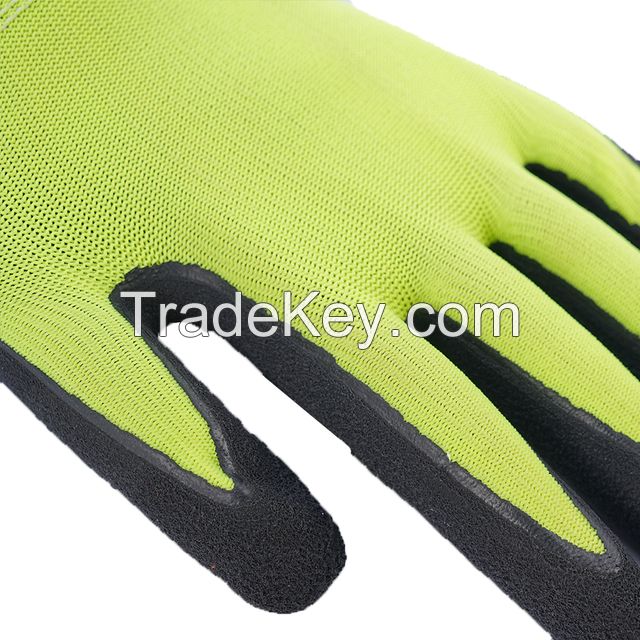 Fluorescent nylon with black latex glove-DNL414