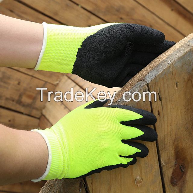 Fluorescent nylon with black latex glove-DNL414