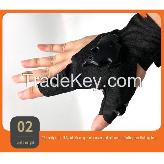 DDsafety 15+years low-cost manufacturer LED Flashlight Cool Gadget Finger Lights Waterproof stretched and adjustable strap Gloves