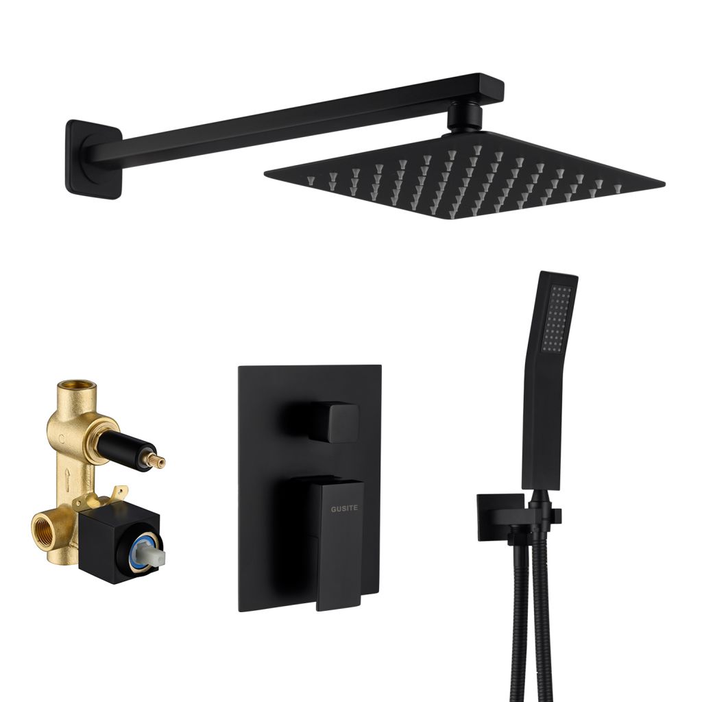 Hot Sale In Amazon Rainfall Matte Black Shower Set