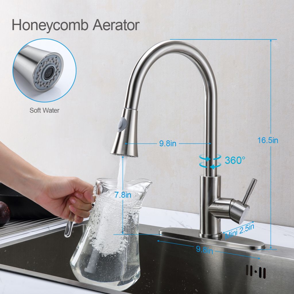 Hot Sale Pull Down Brass Kitchen Faucet