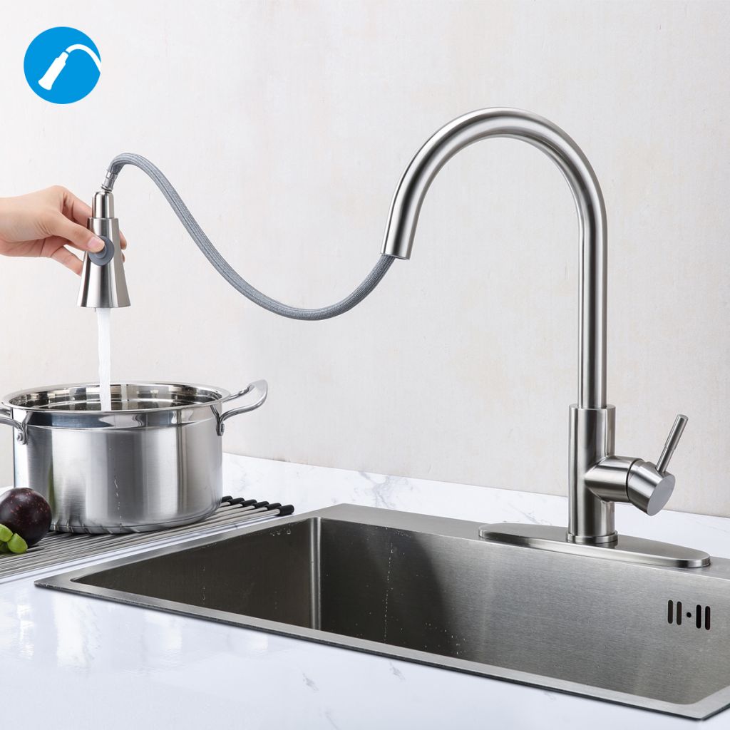 Hot sale Pull Down brass Kitchen Faucet